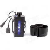 NITEFIRE B-C18 impermeável 4-18650 Bateria Case para bicicleta luz / Cell phones - preto