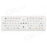 EA-02 2.4GHz 2-in-1 Air Mouse w / teclado Qwerty - White + Orange (2 x AAA)