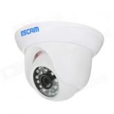 ESCAM caracol QD500 720p 1MP impermeável IP câmera de vigilância com visão noturna – branco