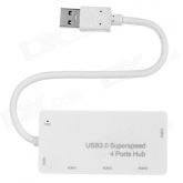 BYL-3013 supersnelle USB 3.0 4-Port USB Hub voor Desktop Computer / Laptop - White