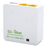 Gl.iNet 6416A Micro USB Powered Smart Router w / Rom de 16M - branco