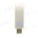 1.2 w USB portátil Mini LED luz luz branca 5000K 5lm - branco
