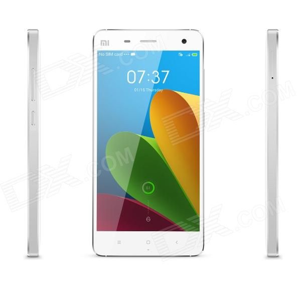 Xiaomi Mi 4 4.4.3 Android telefone 3G Quad-core w / 5.0 ″ FHD, 3GB RAM, 13MP + 8MP - branco
