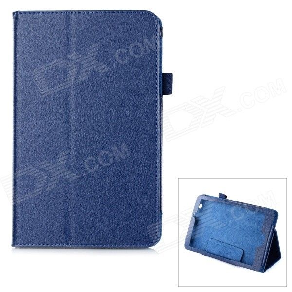 Capa de couro protetora PU Flip-aberto w / titular + Auto Sleep para Acer Iconia 8 (B1-810) - azul