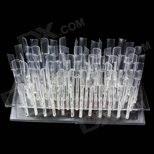 Prego Display Stand Rack Manicure modelo - transparente (64PCS)