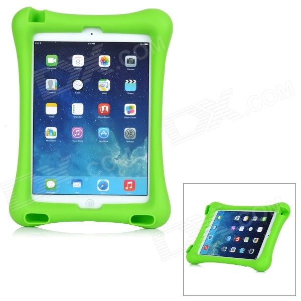 Silicone protetora para cobrir caso w / Stand para IPAD ar 2 - verde