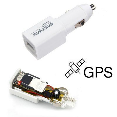 Easyway carregador de carro GPS Tracker do veículo - BRANCO - 3.7V 400mAh Li-ion Battery