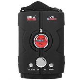 V8 9 Bandas 360 - grau Detector Radar Digitalização para Safety Car Driving (Suporte Inglês e Russo)