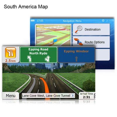 Cartão SD de 8GB Micro com GPS Map for WinCE Sistema de carro - AMÉRICA DO SUL