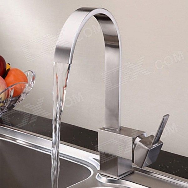 YDL-F-0591 contemporânea bronze níquel escovado torneira da cozinha - prata antiga