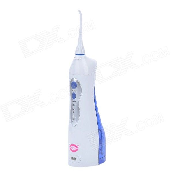 YASI FL-V8 3-Mode 360 graus de rotação elétrico recarregável Oral Water Jet Rinser - branco + azul