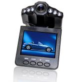 F198 2,5 polegadas LCD 6 LEDs IR Night Vision Camera Car Video Digital